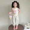 Conjunto de Chaleco de Dibujos Animados de Moda de Verano para Niñas, Atuendo de Verano para Bebés Niñas, Conjunto de Dos Piezas Anti-Mosquitos, Lindo, Casual y Dulce