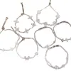 Pulsera de flor de circonita y nácar chapada en oro real de 18k, pulsera de estilo coreano ins de alta gama, joyería versátil de lujo ligero para mujer