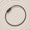 Llavero Giratorio de Cable de Acero Colorido Accesorios para Joyería DIY Colgante de Etiqueta Simple y Elegante