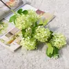 Flor de bola de nieve, 5 cabezas pequeñas de hortensia artificiales, para el hogar, restaurante, tapicería, boda y decoración de fotografía, arreglo floral