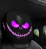 Funda de Almohada para Coche con Llama Maligna de Halloween Transfronteriza Funda Universal Elástica para el Interior del Coche Venta Directa de Fábrica