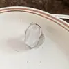 Juego de Anillo Abierto Oval Geométrico de Resina Estilo Francés y Pendientes, Pendientes Versátiles Estilo Palacio, Joyería de Lujo Ligero de Gama Alta