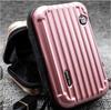 Novo Criativo Crossbody Bolsa PC Armazenamento de Maquiagem Bolsa Lavagem de Viagem Bolsa 7 Polegadas Aviação Hard Shell Mini Bolsa Impermeável