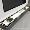 Alfombrilla de lujo de alta gama para mueble de TV, piel estampada, a prueba de polvo y manchas, adecuada para zapateros, vinotecas, aparadores y manteles