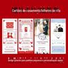 Cartão de casamento personalizado Red Raiffle Cupom de cupom de casamento gratuito Cupom de casamento personalizado Cross-border Raiffle Cupom