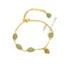 [Jingle de cantante] Pulsera de Jade Tian Bama para Mujer, Pulsera de Piña y Campana de Palacio, Diseño de Nicho, Accesorios de Mano Retro
