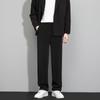Pantalones pequeños para hombre 2022 primavera y otoño pantalones casuales rectos para hombre drapeado pantalones de traje negros para hombre pantalones para hombre una generación de cabello