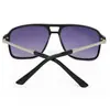Gafas Decorativas Versátiles de Moda de Gama Alta Gafas de Sol Anti-UV Gafas de Sol Retro de Doble Puente Transfronterizas 131 D233