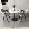 Conjunto Casual de Mesa de Negociação e Cadeiras, Mesa de Jantar Simples Moderna para Cafeteria, Mesa Redonda Pequena para Recepção na Varanda para Chá com Leite, Apartamento Pequeno