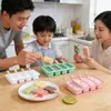 Sanxin 4 Peças com Tampa Água Corrente Sorvete Molde de Sorvete DIY Caseiro Picolé Bandeja de Gelo Fabricador de Gelo Ferramenta de Moagem