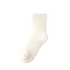 Calcetines Gruesos de Cachemir con Forro de Lana para Mujer, de Media Pantorrilla, Cálidos y Resistentes al Frío, Calcetines de Rizo, Calcetines de Algodón para Exteriores en Nieve, Multicolor