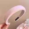 Diadema de corona alta estilo coreano, diadema de borde ancho, diadema para lavarse la cara con dientes, accesorio para el cabello de tela a cuadros de alta gama