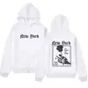 Sudadera con cremallera de diseño minimalista moderno, estilo gótico, calavera, mano, estampado de rosa, sudadera informal holgada, cárdigan
