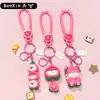 Chaveiro Criativo Fofo de Boneca Menina Fruta Pingente de Bolsa Pingente de Chaveiro de Carro Presente para Crianças Atacado