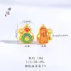 Acessórios de Método Antigo Pingente de Cabacinha Taisui Azul Queimado Pingente de Sino Ping An Fu Deslizando DIY Mão