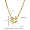 Fábrica de Joyería de Exportación de Comercio Exterior Joyería Personalizada de Acero Inoxidable Collar de Perlas Pulsera de Girasol Juego de Pendientes Venta al por Mayor