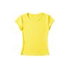 Camiseta Básica de Gola Redonda com Manga Flare Estilo Americano Hot Girl Verão 2025 Slim-Fit Justa Elástica Top Base para o Peito