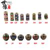 Materiales para llaveros de pájaros hechos a mano DIY, accesorios de aleación de plata Xizang, hechos a mano, cloisonné goteado, cuentas espaciadoras para pulseras, cuentas de barril