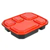 Caja de Almuerzo Desechable con Cerradura Antirrobo, Caja de Almuerzo Estudiantil con Múltiples Compartimentos, Caja para Llevar de Restaurante con Tapa, Fabricante de Caja Bento Cuadrada Engrosada