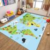 Tapete infantil Tapete de rastreamento Mapa da cidade Jogo de tráfego Tapete Tapete Sala de estar Quarto Tapete de rastreamento de desenho animado