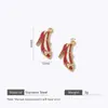 Serie Chica de Moda Colgante de Acero Inoxidable Tacones Altos Labial Bolso Color Esmalte Accesorios para Collar Pulsera DIY