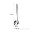 Utensílios de cozinha de aço inoxidável 1.2MM econômicos não magnéticos colher para panela quente colher de sopa de cozinha doméstica concha de sopa coador logotipo grátis