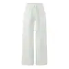 Pantalones casuales de pierna recta ajustados para mujer, inspirados en la dopamina de la chica picante estilo americano, nuevos joggers de color liso de cintura alta para verano con puños deshilachados