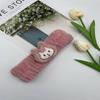 Bonita pulsera de peluche de Sanrio con dibujos animados para lavarse la cara, venta al por mayor, de franela de Amazon, absorbente de agua y para el sudor.