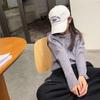 [En Stock] Suéter de Punto de Color Liso con Cuello Polo para Niñas Otoño e Invierno 2025 Nuevo Estilo Coreano Diseño de Nicho Infantil Bordado