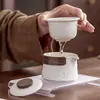 Juego de Té Japonés para Viaje al Aire Libre, Una Tetera y Dos Tazas, Juego de Té Kung Fu, Bolsa de Viaje para Coche, Recuerdo, Regalo de Fiesta Anual