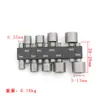 Juego de 9 vasos hexagonales combinados transfronterizo juego de 9 piezas de herramientas 5-13mm cabeza de destornillador destornillador