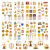 Pegatinas de Rompecabezas de Juguete para Decoración de Otoño Pegatinas para Hacer Caras Manualidades DIY Son Impermeables y Se Pueden Pegar Repetidamente