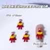 Natal Ano Novo Urso Vermelho Fofo Acessórios de Liga para Nail Art Borboleta Acessórios de Unha Vestíveis Atacado