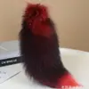 Pingente Grande de Cauda de Pelo de Raposa Real, Charme de Bolsa de Pelúcia, Acessório Personalizado, Pingente de Chaveiro, Fornecimento Direto da Fábrica