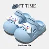 Zapatos Croc para Niñas 2026 Nuevos de Verano para Exteriores con Suela Gruesa Antideslizantes de Eva Dibujos Animados Sandalias Cinnamoroll para Niñas