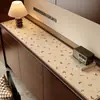 Mantel Individual Retro para Aparador con un Toque de Lujo Ligero y de Alta Gama, Mantel Protector de Encimera para Mueble de TV de Dibujos Animados, Mantel Largo Anti-Suciedad para Entrada