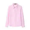 Atacado Transfronteiriço Outono 2025 Novo Elegante e Estiloso Estilo Europeu e Americano Manga Longa Gola Lapela Single-Breasted Solto Camisa Top