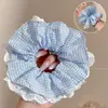 Goma de pelo grande estilo coreano para mujer, alta elasticidad, banda elástica para el pelo duradera, accesorio para el pelo de encaje de alta gama, venta al por mayor