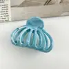 Pinza para el pelo de alta gama estilo coreano con patrón de mármol, nuevo modelo 2026, pinza de tiburón elegante y moderna para mujer, adecuada para recogidos