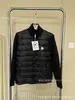 Jaqueta Puffer de Tricô Masculina Modelo Novo 2026 da Marca m com Penugem de Pato Branco, Gola Alta, Quente, Versátil, Casual, Casaco Leve