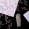 Joyería para Uñas con Mini Lentejuelas de Serpiente Transfronteriza Dibujos Animados Zapatos Planos Exquisitos Base de Resina Uñas con Forma de Serpiente Accesorios de Uñas Portátiles Diamantes