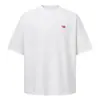Camiseta de Manga Corta con Estampado de Letras Estilo Retro Americano Disfrazada Nanxia 2025 Nuevo Verano Juvenil Casual Cuello Redondo