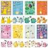 8 pegatinas de rompecabezas de Pokémon interacción padre-hijo caricatura Haz una cara libro de mano pegatinas