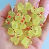 Mini Pato Amarelo Luminoso Famoso na Internet de 10 Cores Ornamento de Carro de Patinho Fofo Criativo Feito à Mão Materiais em Estoque Atacado