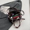 Bolsa de mão feminina de alta qualidade, nova moda primavera 2025, elegante bolsa Kelly, bolsa retrô com tendência, bolsa de ombro mensageiro