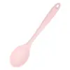 Cuchara de Silicona Integrada Spot Cuchara para Niños Cuchara para Papilla Cuchara Pequeña para Sopa Cuchara para Arroz Cuchara para Mezclar Cuchara