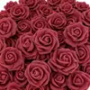 Cabeça de Flor Única de Rosa Artificial de Espuma de Polietileno Espessa, Acessórios de Flores para Mesa de Arco de Casamento, Presente de Dia dos Namorados DIY