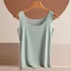 Camiseta interior sin costuras de seda helada para mujer, verano, sexy, ultrafina, antitransparente, anti-exposición, top tipo tubo que envuelve el pecho, camisola básica