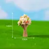 Paisaje en miniatura, árboles verdes artificiales creativos y flores, musgo jardinería DIY, botella ecológica para crear escenas, accesorios decorativos, adornos pequeños