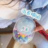 Zhang Jie Oito-Flor Pingente de Pelúcia Bolsa de Armazenamento Bolsa à Prova de Poeira Conjunto de Pingentes para Exibição de Bonecas Bolsa de Boneca 15cm Transparente